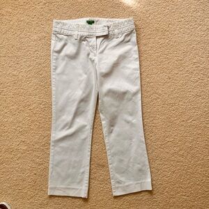 United Colors Of Benetton Soft White Mid Rise Capri Pants
